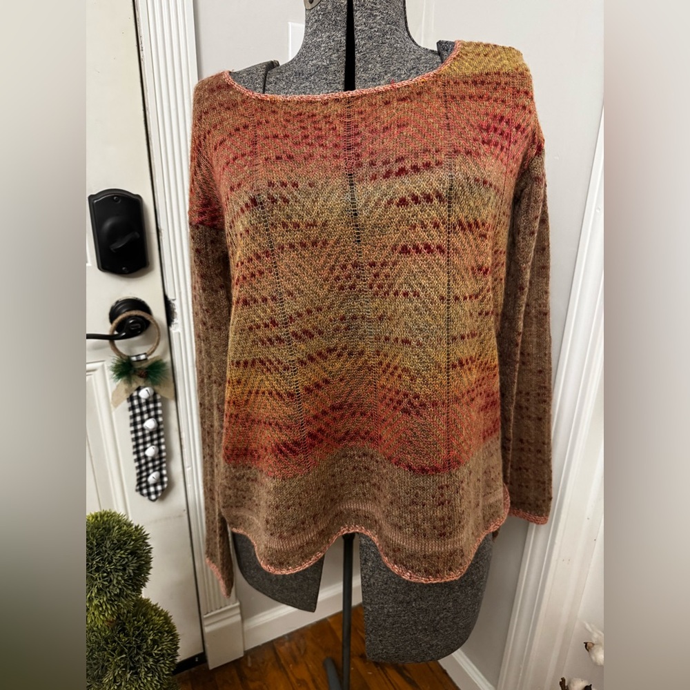 Women’s Free People Marina SoftSpun Knit Sweater with Crotchet Detail Small